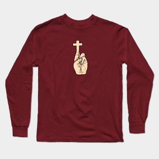 Fingers Crossed Long Sleeve T-Shirt